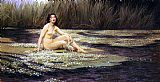 Nymph Canvas Paintings - The Water Nymph